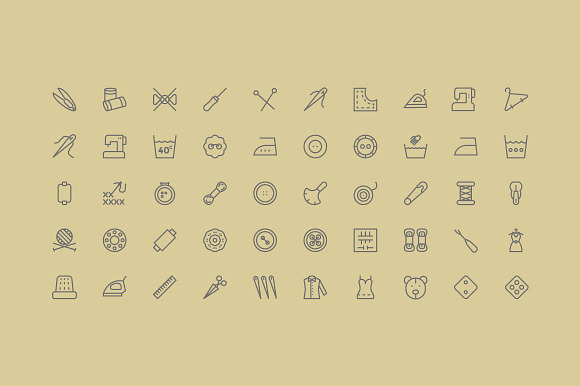 75+ Sewing Vector Icons in Graphics - product preview 1
