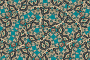 Fabric Ethnic Art Seamless Pattern