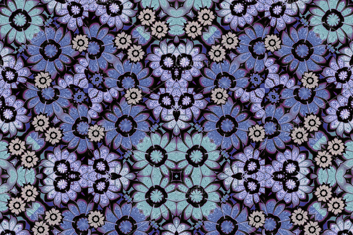 Geometric Stylized Floral Seamless Pattern in Patterns - product preview 8