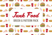 Junk Food Brush, Pattern & Icons