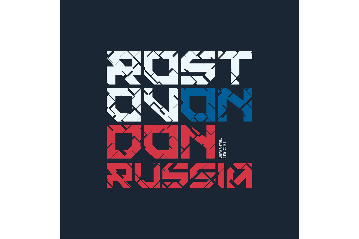 Rostov on Don Russia styled vector t-shirt and apparel design, t in Illustrations - product preview 8