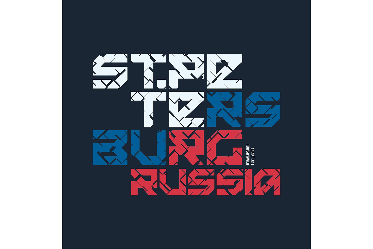 Saint Petersburg Russia styled vector t-shirt and apparel design in Illustrations - product preview 8
