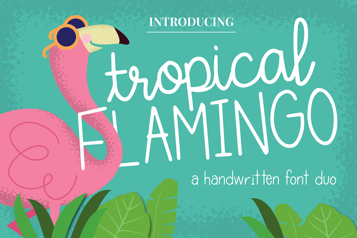 Tropical Flamingo Font Duo in Professional Fonts - product preview 8