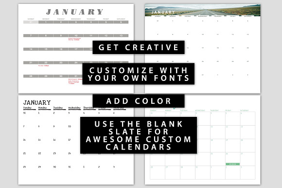 2019 Calendar Templates in Templates - product preview 3