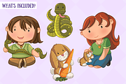 Cute Kids and Pets Collection