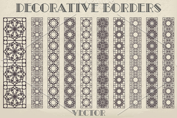 50 Decorative Borders & Tiles