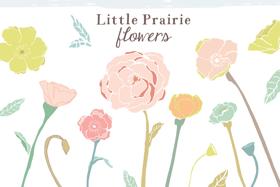 Prairie Flowers Clip Art