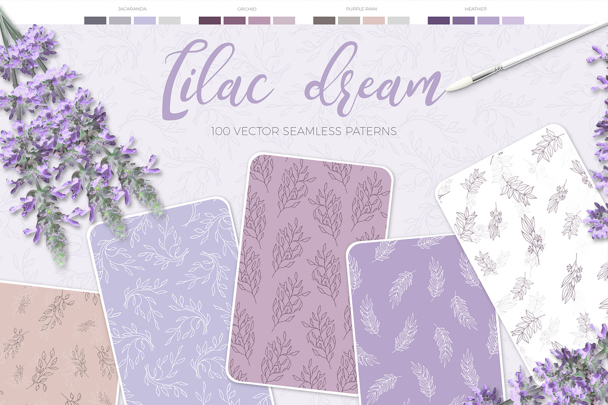 Lilac Dream+Insta Templates in Patterns - product preview 8