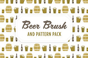 Beer Vector Brush, Pattern & Icons