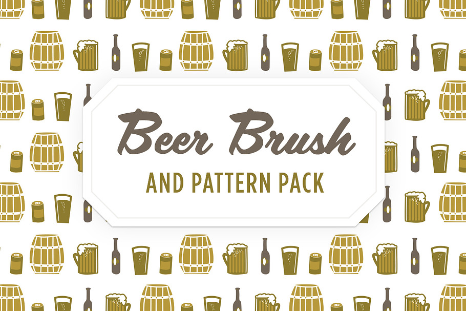 Beer Vector Brush, Pattern & Icons