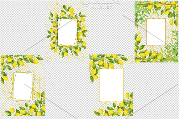 Lemon Template Set in Print Mockups - product preview 1