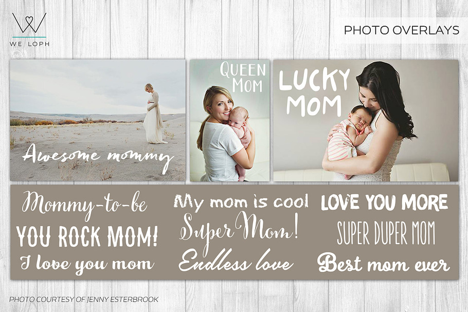 Mother's day LetteringPhoto Overlays