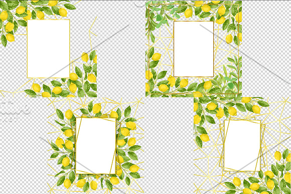 Lemon Template Set in Print Mockups - product preview 1