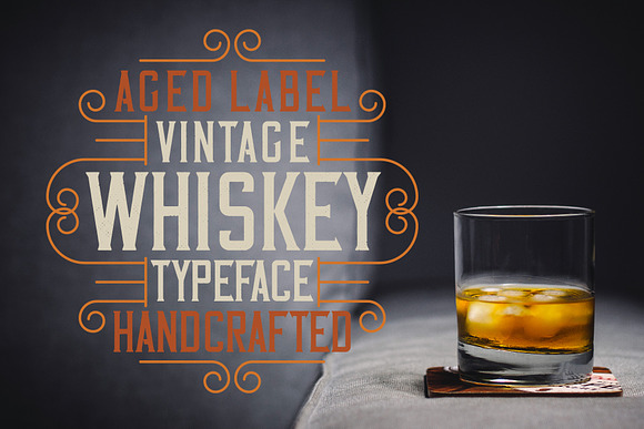 Vintage Whiskey Typeface in Vintage Fonts - product preview 4