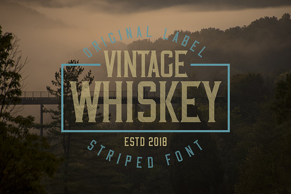 Vintage Whiskey Typeface in Vintage Fonts - product preview 5
