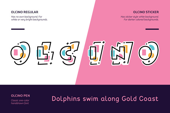 OLCINO Multicolor SVG Font (-30%) in Display Fonts - product preview 12