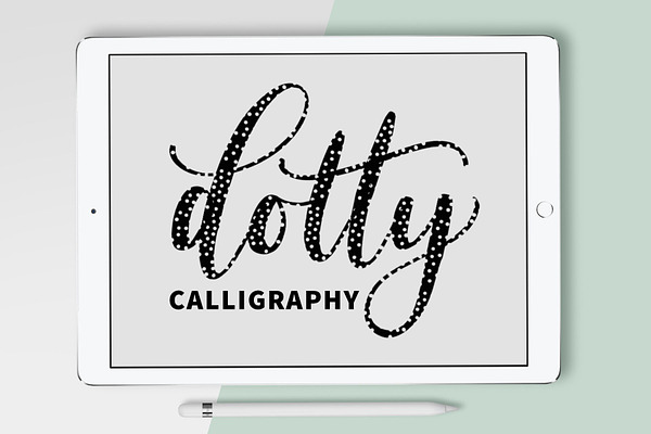 Procreate Brush - Dotty Calligraphy