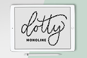 Procreate Brush - Dotty Monoline