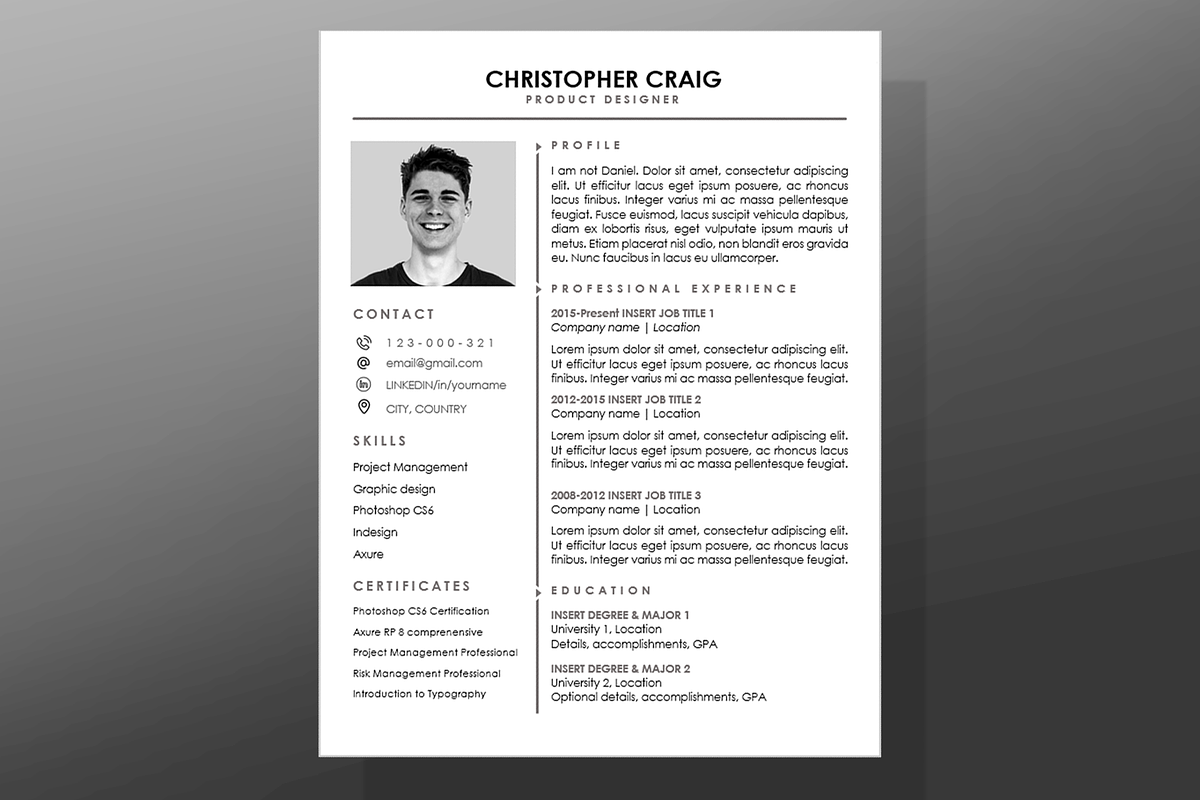 CV + Letter + Icons & PRO support! in Resume Templates - product preview 8