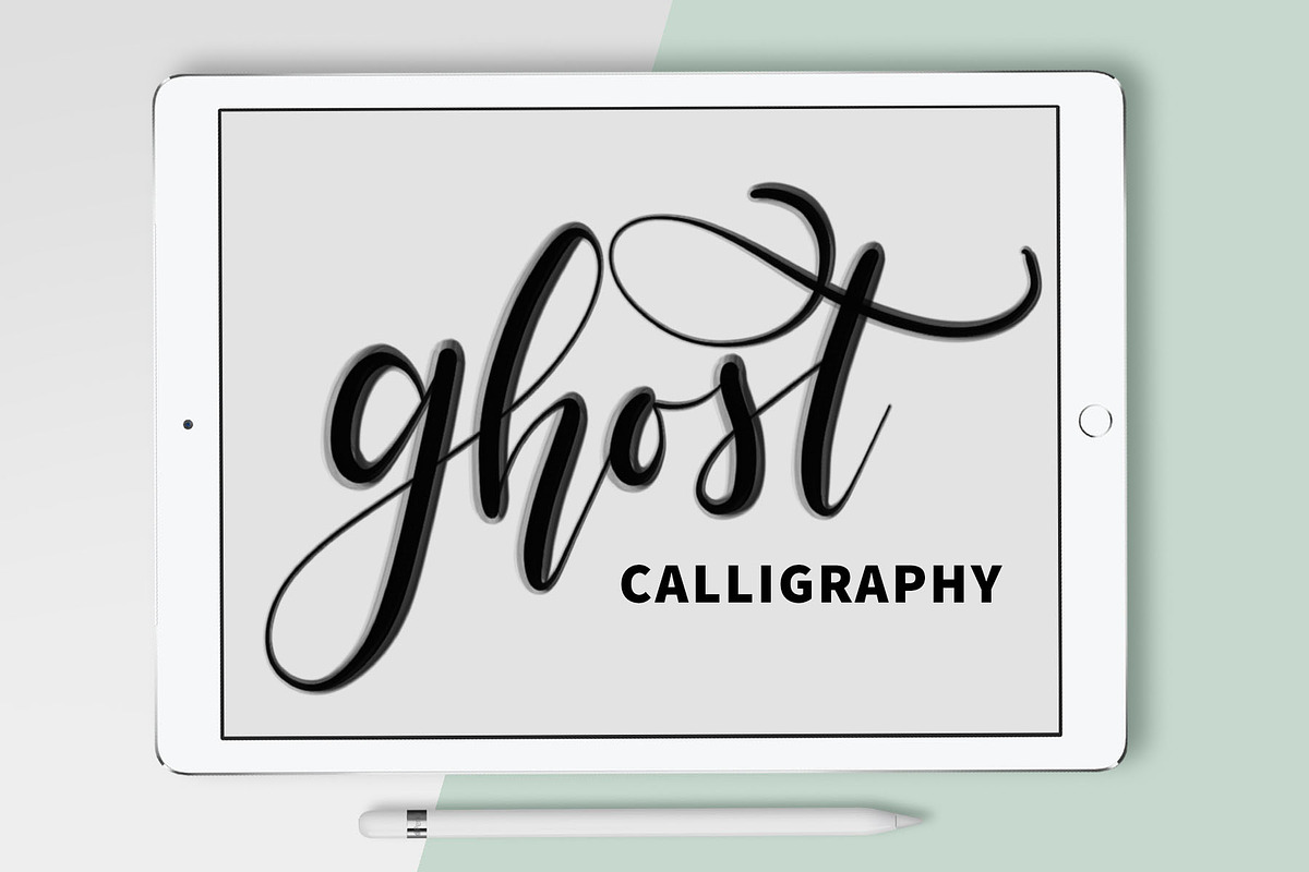 Procreate Brush - Ghost Calligraphy in Photoshop Brushes - product preview 8