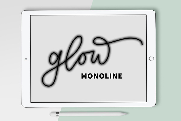 Procreate Brush - Glow Monoline