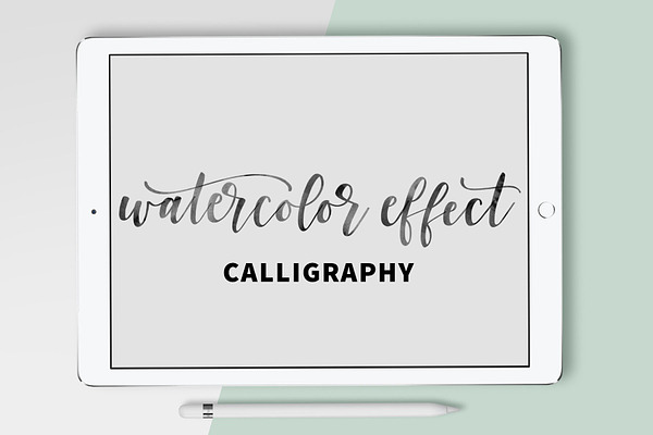 Watercolor Effect Calligraphy