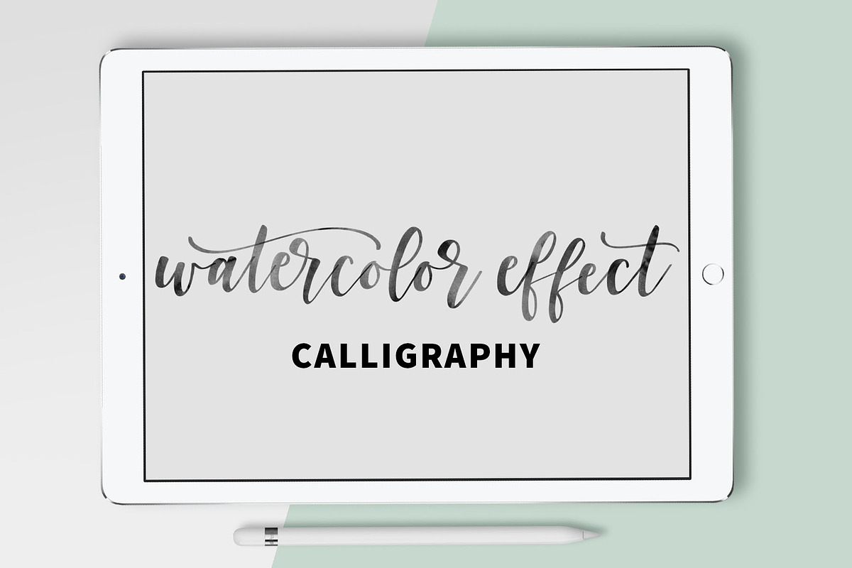 Watercolor Effect Calligraphy in Photoshop Brushes - product preview 8
