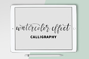 Watercolor Effect Calligraphy