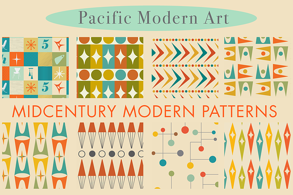 Mid-Century Modern Patterns: Decor in Patterns - product preview 6