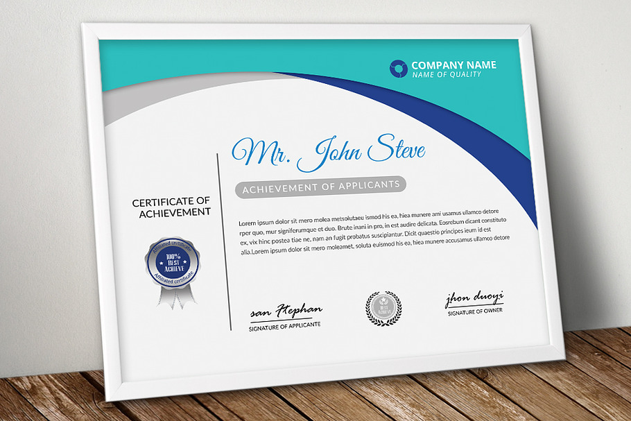 Office Word Certificate Template in Stationery Templates - product preview 8