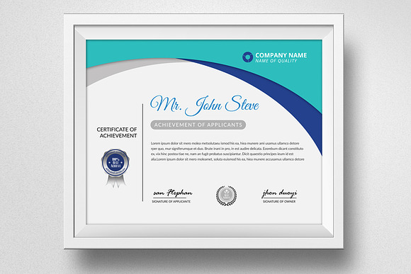 Office Word Certificate Template in Stationery Templates - product preview 1