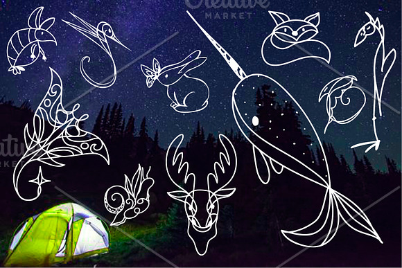 Whimsical Wildlife Vector Graphics in Animal Icons - product preview 2