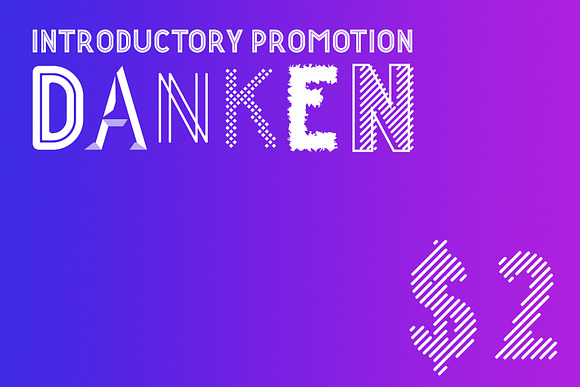 Danken Stripes in Display Fonts - product preview 2