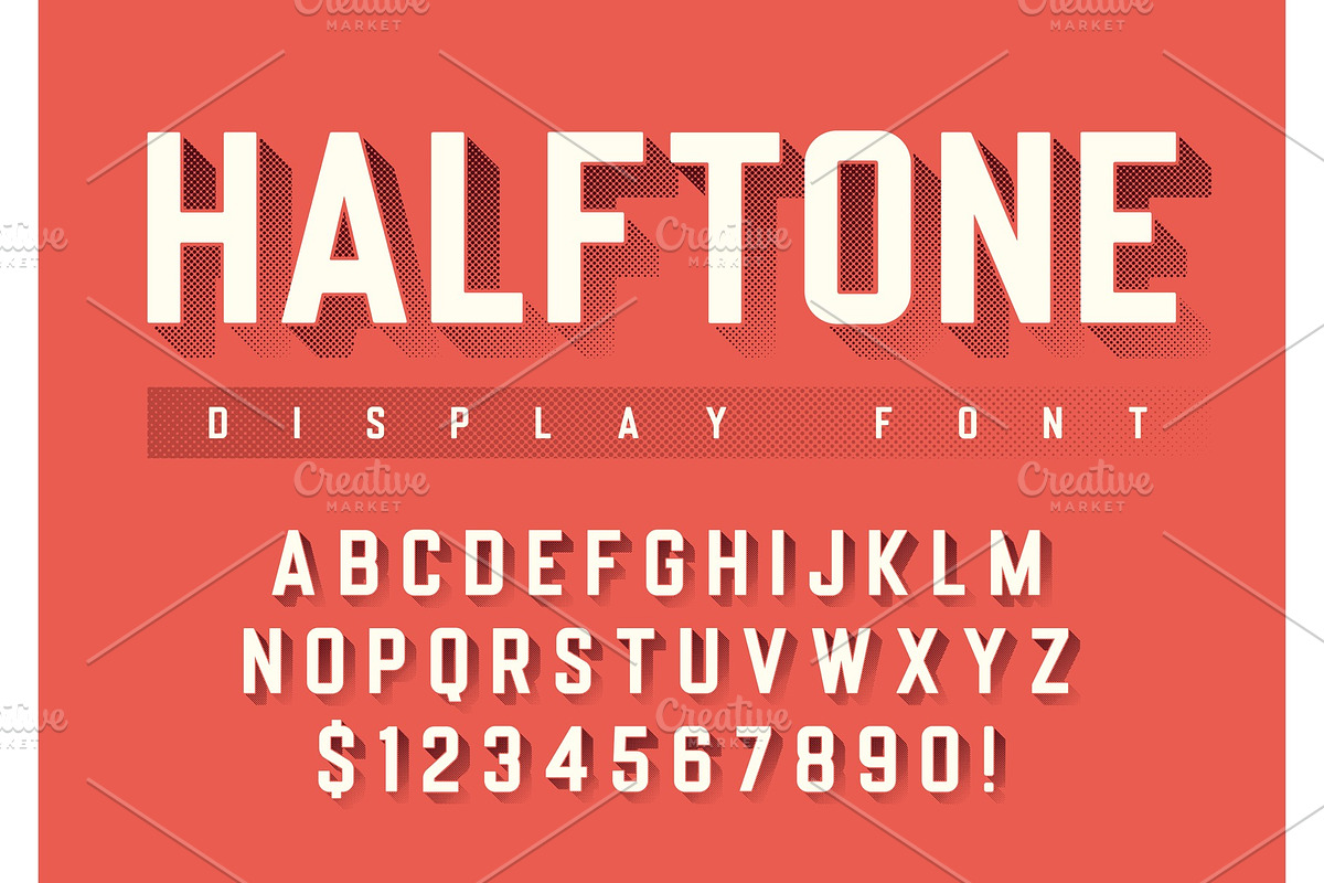 Vector display font design in Illustrations - product preview 8