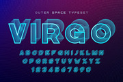 Virgo futuristic vector fot