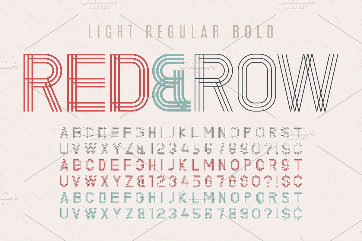 Decorative vintage typeface 3 in 1 in Illustrations - product preview 8