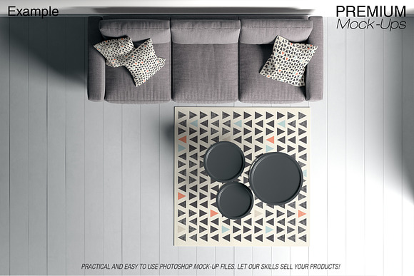 Carpets in Living Room Pack in Product Mockups - product preview 11