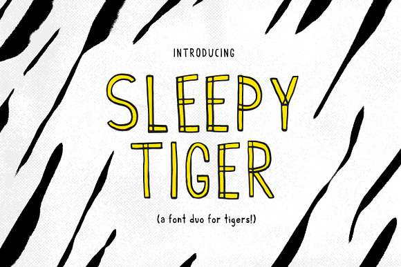 Sleepy Tiger - Font Duo in Sans-Serif Fonts - product preview 1