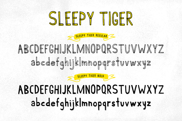 Sleepy Tiger - Font Duo in Sans-Serif Fonts - product preview 2