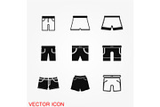 Short vector icon
