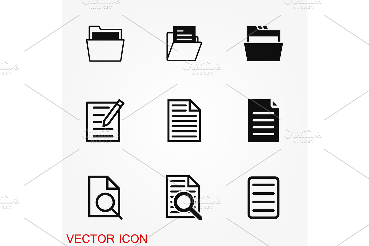 File icon vector in Illustrations - product preview 8