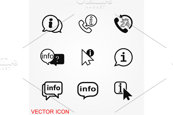 Info icon vector