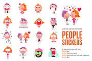 People Stickers Set