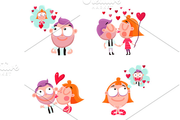 People Stickers Set in Illustrations - product preview 3