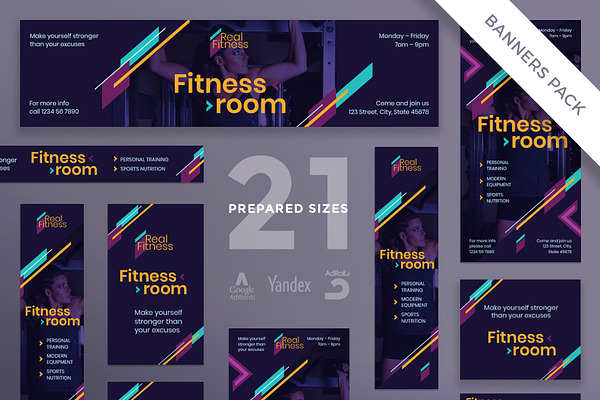 Banners Pack | Fitness Gym