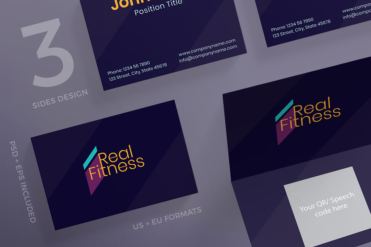 Business Cards | Fitness Gym in Business Card Templates - product preview 8