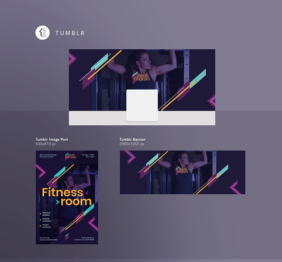 Social Media Pack | Fitness Gym in Social Media Templates - product preview 6