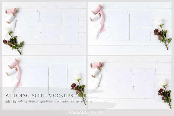 White Wedding Mockup Bundle in Product Mockups - product preview 1