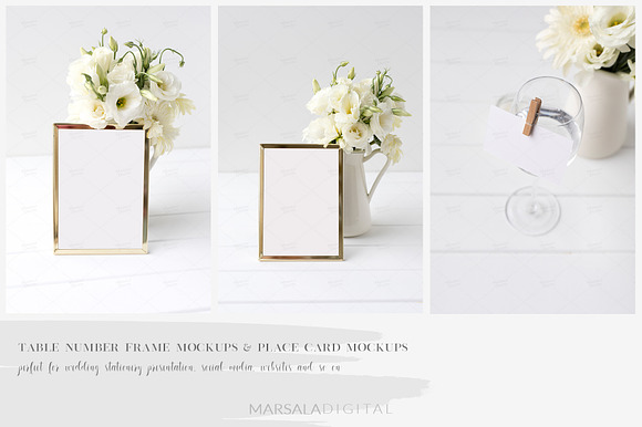 White Wedding Mockup Bundle in Product Mockups - product preview 6
