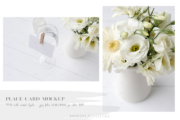 White Wedding Mockup Bundle in Product Mockups - product preview 10
